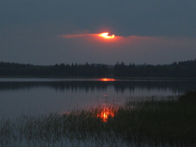 Вечер на озере
