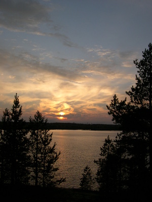 Закат на ладоге