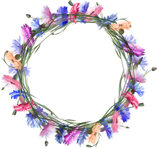 Рамка из маргариток