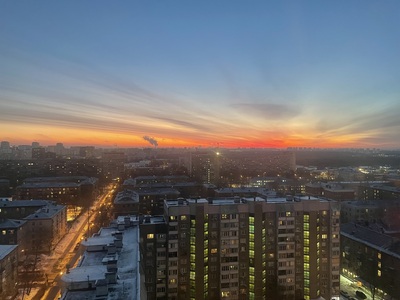 Февральский рассвет в москве