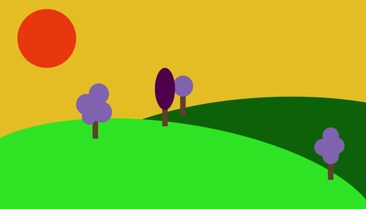 Розовое солнце