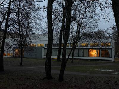 Фасад библиотки аалто в выборге