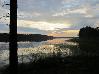 Вечер на озере