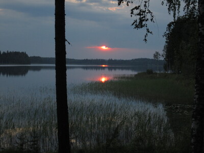 Вечер на озере