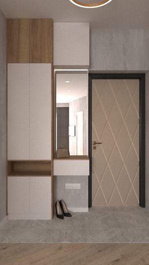 Современная квартира в бежевых тонах