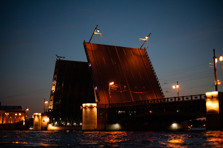 Разводной мост в петербурге