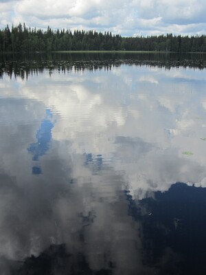 Пейзаж с озером