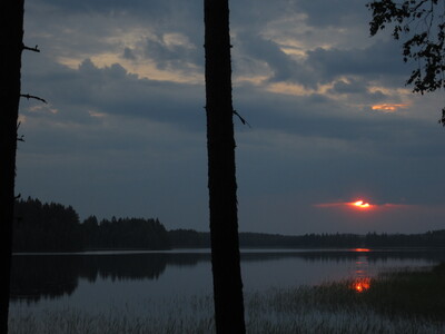 Вечер на озере