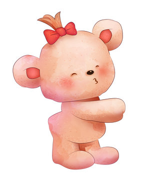 Cute bear girl