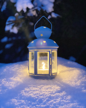 Новогодний зимний вечер