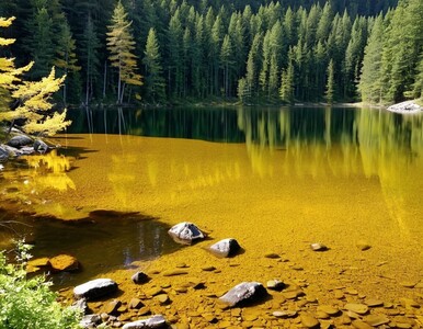 Озеро в лесу