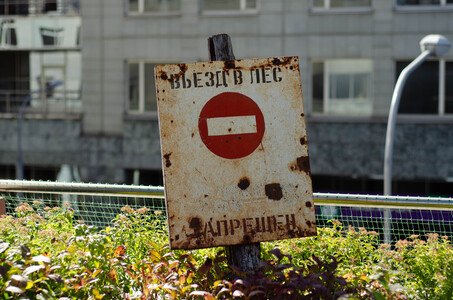 Въезд в лес запрещен