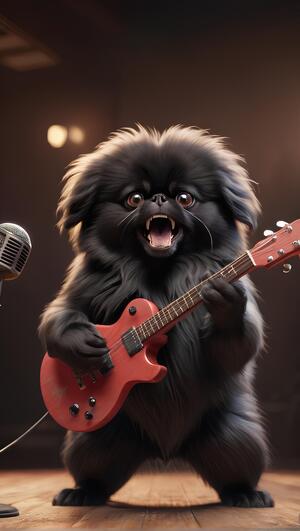 Пекинес рок-музыкант