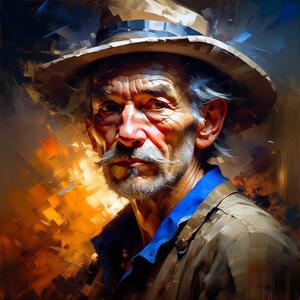 Старик в шляпе