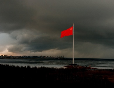 Странную тучу принесло со стороны моря к концу дня