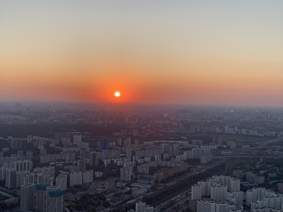 Вид с останкинской башни