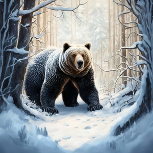 Медведь зимой