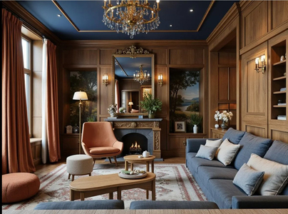 Интерьер дома в неокупеческом стиле