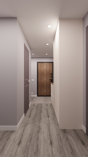Коридор в светлых тонах