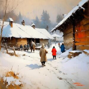 Зима в деревне