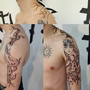 Тату дерево