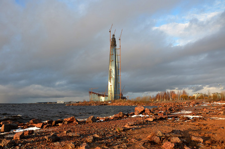 Строительство лахта центра газпром в санкт-петербурге 6