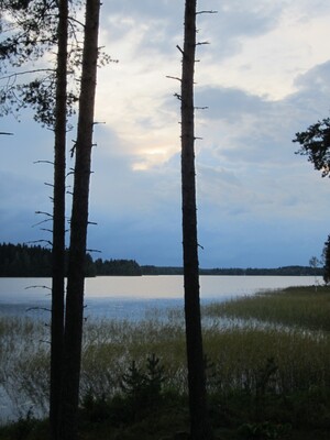 Пейзаж с озером