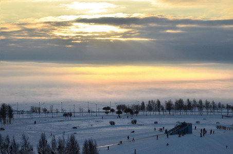 Зимний пейзаж на финском заливе