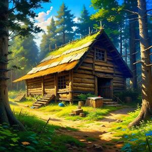 Хижина в лесу