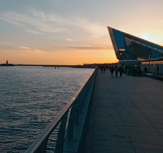 Набережная у лахта-центра в спб