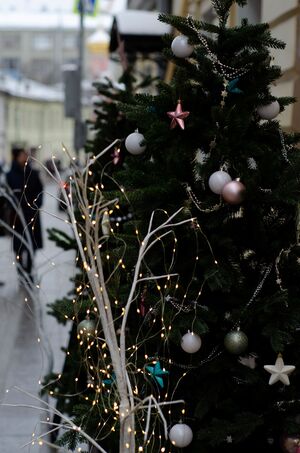 Новогодний декор москвы