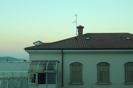 3 roof, sun rise, italy