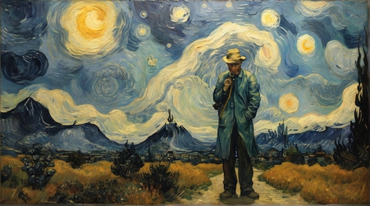 Ван гог в собственной картине