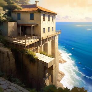 Старая вилла в греции