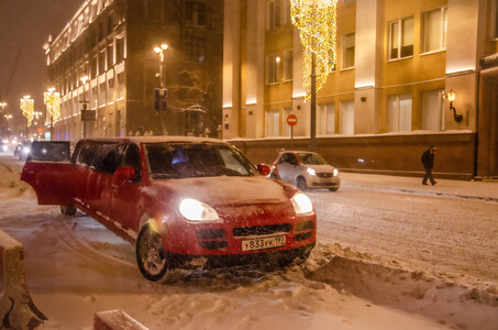 Лимузин и снегопад