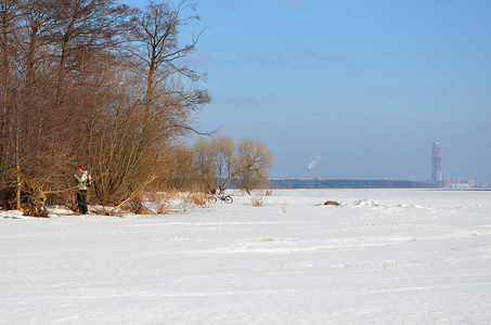Зимний пейзаж на финском заливе