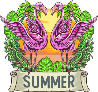 Summer_flamingo_print