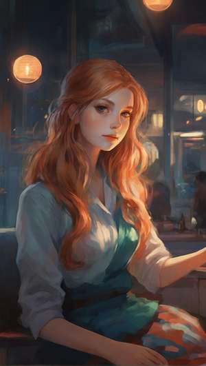 Портрет рыжеволосой девушки