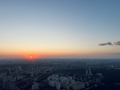 Вид с останкинской башни