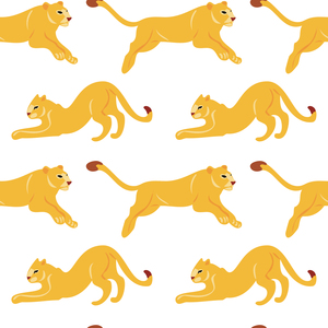 Pattern fem-lions