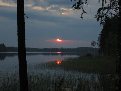 Вечер на озере
