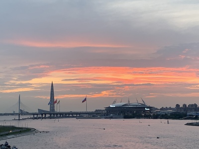 Лахта-центр на закате