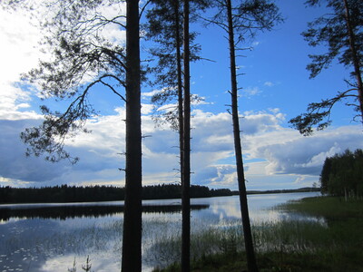 Пейзаж с озером
